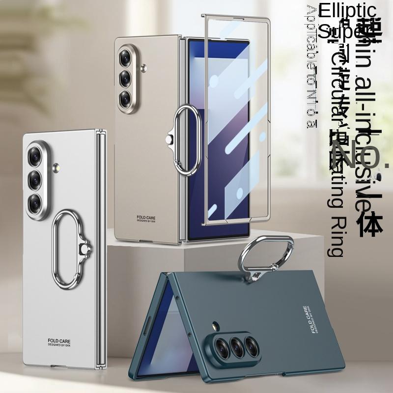 For Samsung Galaxy Z Fold 7 Case Hard Slim With Ring Stand Protective Back Cover Case For Samsung Z Fold7 Full Cover Phone Shell