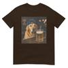 Golden Retriever trinkt Bier Lustiger Hund Bier Humor T-Shirt
