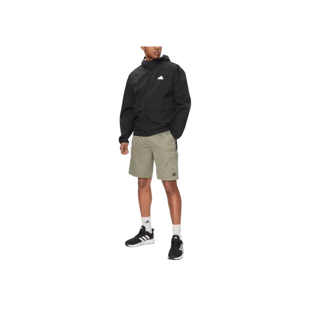 adidas City Escape Full-Zip Hoodie Black Men Streetwear IR5192