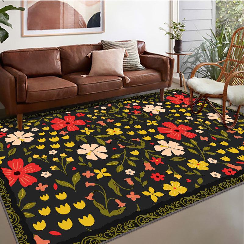 

Складное и моющееся одеяло с ретро-цветочным узором для гостиной или спальни 80x120 cm