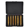 4pc High Speed Steel Screw Remover Drill Bit Guide Set for Damaged Screws -001