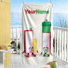 Numberblocks Customizable Name Beach Towel Soft Durable Quick-Dry Ideal for Travel Outdoor Swim Pool Yoga Surf Camping Hiking Gym Gift Holiday