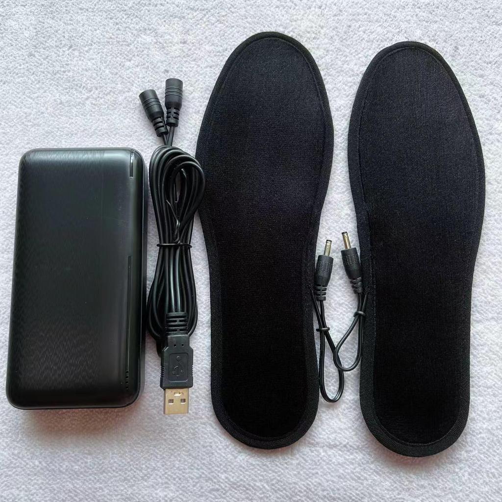 USB Rechargeable Heated Insoles - Electric Foot Warmers for Outdoor Use