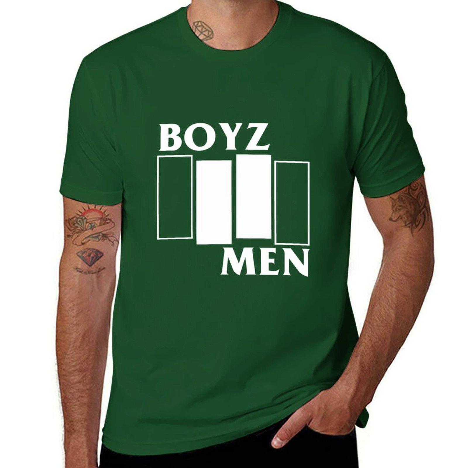 

Boyz II Men black flag parody T-Shirt summer clothes oversized plus size tops oversized t shirts for men 4XL