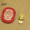 Positive Energy Charm Golden Turtle Feng Shui Ornament for Wealth And Prosperity, Metal Chinese Luck Handcrafted Brass with Faux Leather Sleeve,