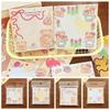 Cute Cartoon Animal Decorative Sticker Original Message Paper Butter Bear Sticky Note  Notebook