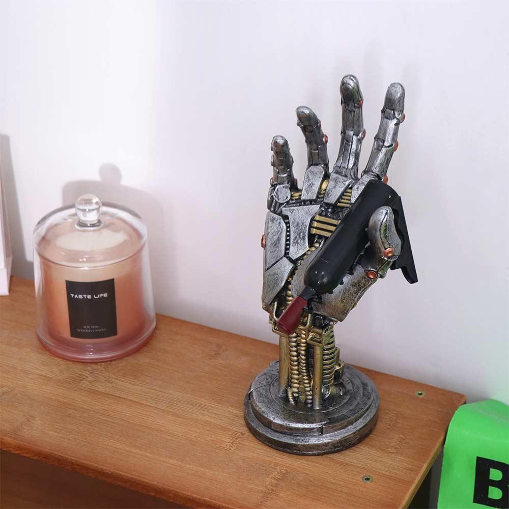 Sensory Toy Cyberpunk 3D Printed Stand Model Mechanical Hand Staute  Halloween Holiday