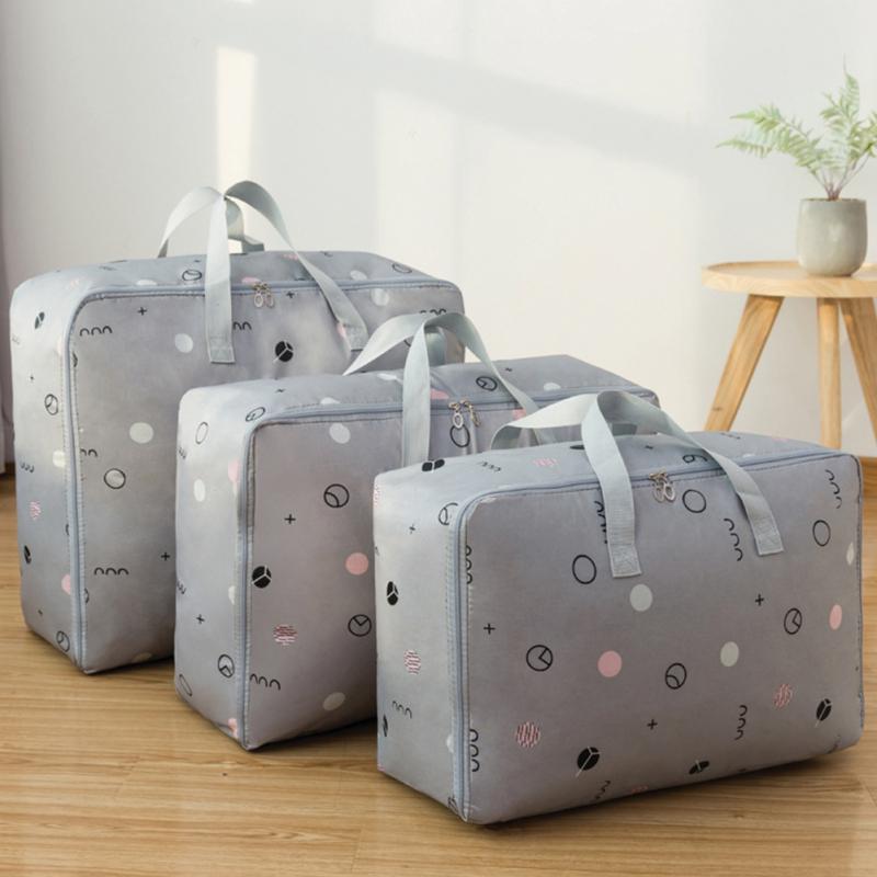 3Pcs/Set Large Capacity Oxford Storage Bag for Quilt Cloth Travel Luggage Container
