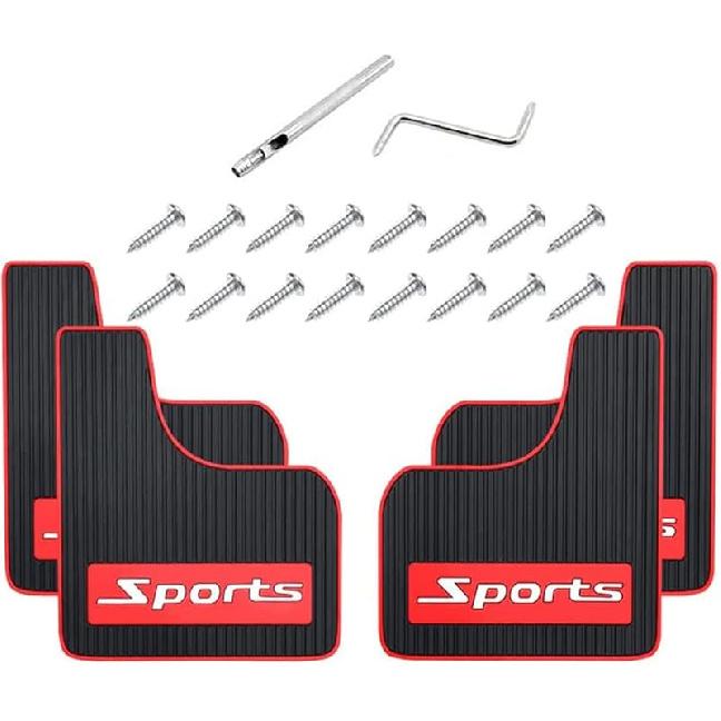 4 ШТ Универсальные резиновые брызговики для автомобиля Мягкие неконтактные Передние и задние крылья Защитные брызговики Брызговики для автомобилей Short