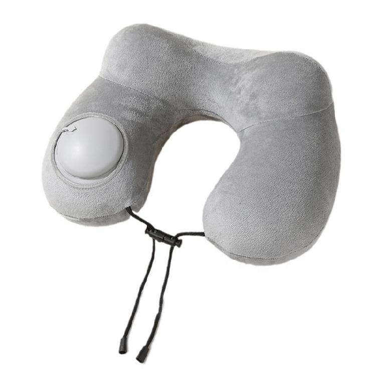 Press to Inflate Form Neck Pillow for Long Journey & Relaxation, Light Weight Inflatable Travel Head and Neck Cushions