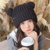 Cute Cat Ear Knitted Wool Hat Women Fashion Thick Beanie Cap Winter Warm Hats For Girls Women Personality Beanie