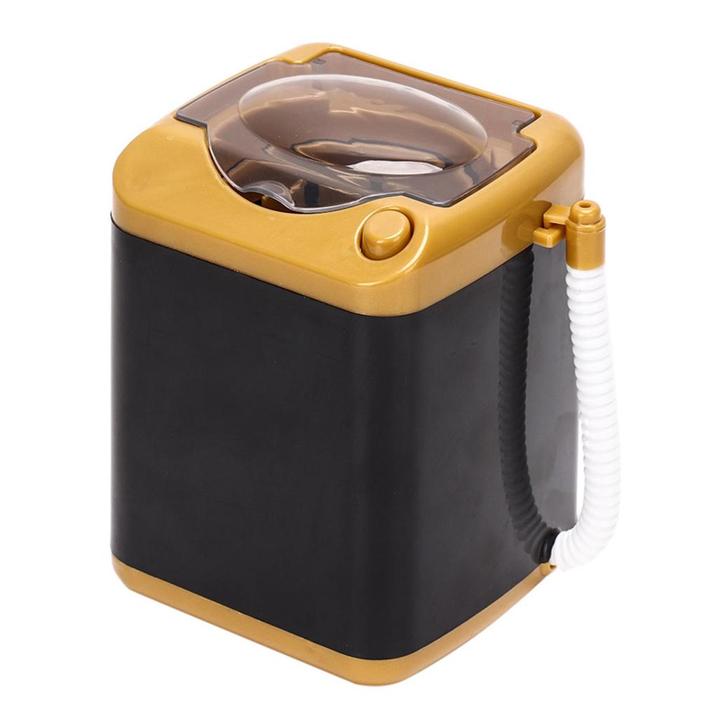 Electric Mini Washing Machine Cosmetic Tool Cleansing Machine Children Toy Gift Gold