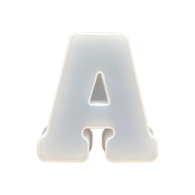 Silicone Alphabet Molds Large 26 Letter Molds Epoxy Resin Molds for DIY Craft Birthday Party Wedding Home Decoration