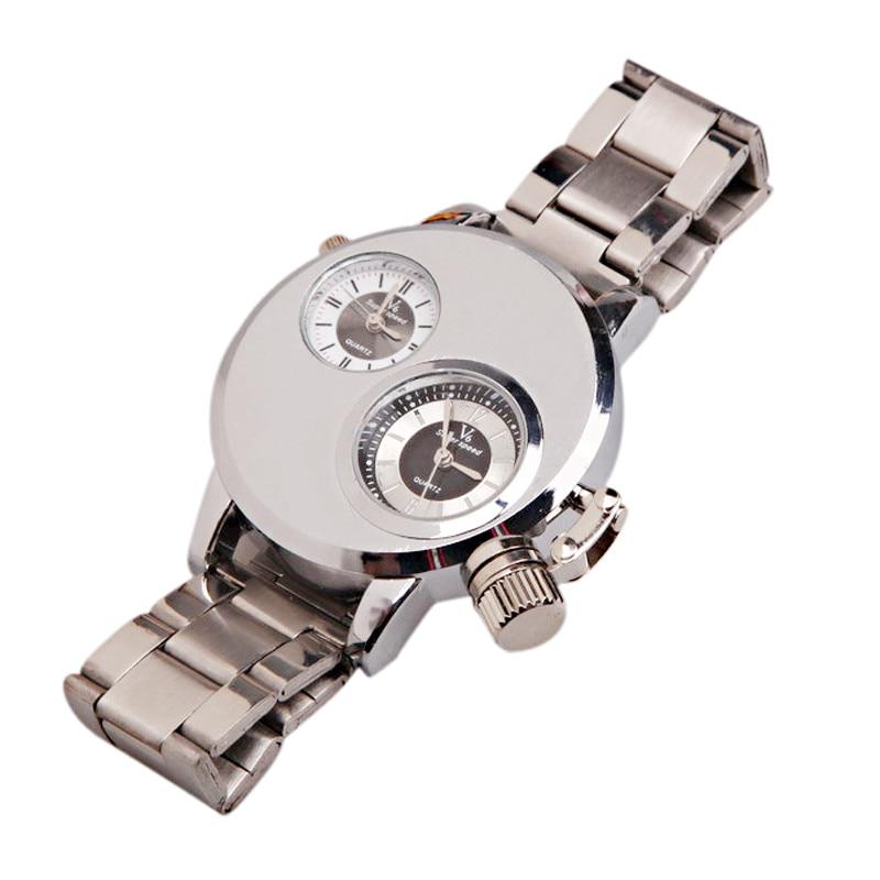 New Design! Mens Stainless Steel Date Military Quartz Analog Wrist Watch Luxury Watches