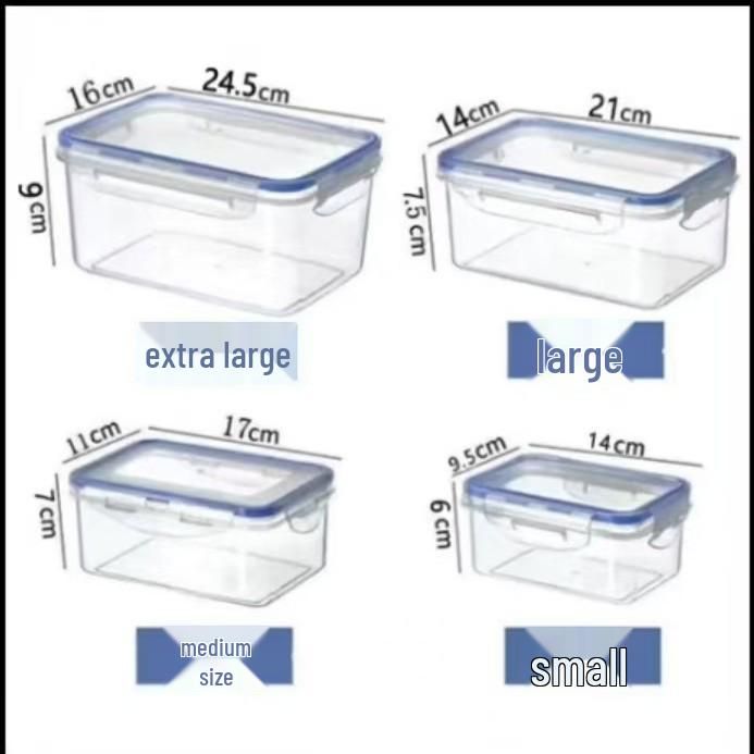 Transparente mikrowellengeeignete Frischhalte-Aufbewahrungsbox