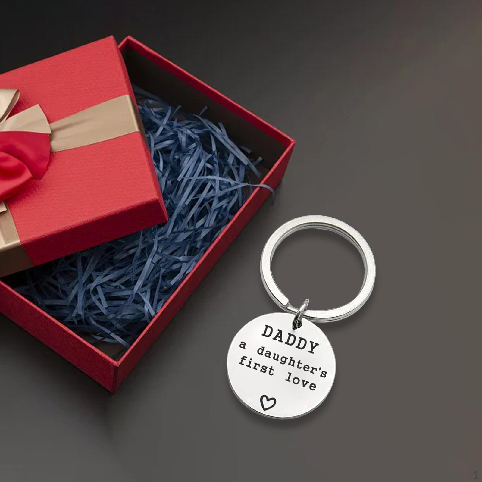 

Подарок на день отца, брелок, папа от дочери, подвески на рюкзак, брелок для ключей с подвеской для отца 30mm