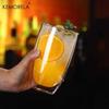 1PCS Double-Wall Heat-Resistant Glass Cup Transparent Milk Tea Whisky Beer Coffee Drinkware Cup for American Style Drinking