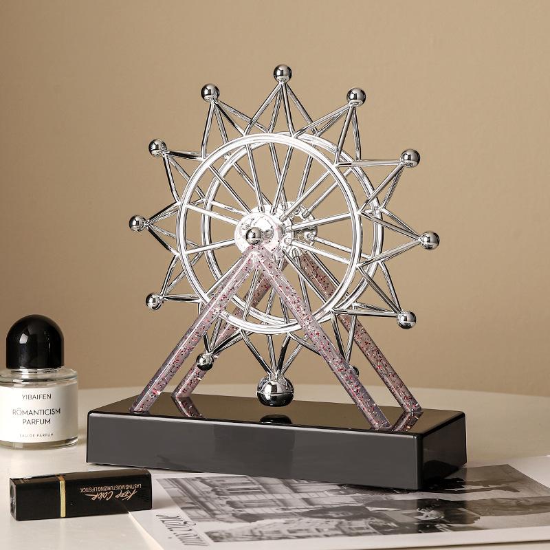 Decoration Crafts Ferris Wheel Kinetic Art Perpetual Motion Mobile Milky Way Orbital Gadget Electric Wiggler Office Desk Toy