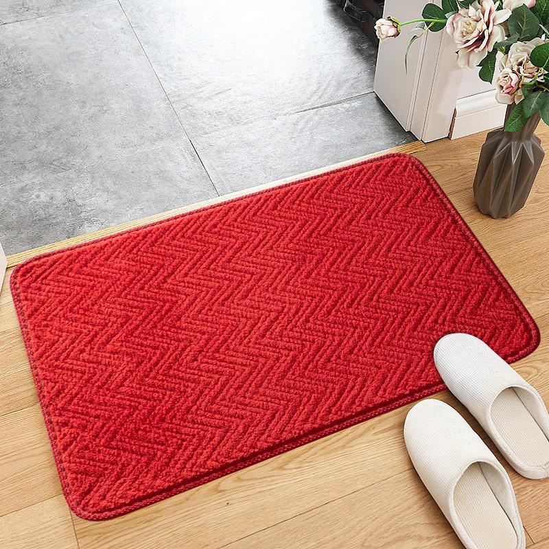 Super Absorbent Corduroy Bathroom Floor Mats Non-slip Bathroom Household Bathroom Mats Bedroom Door Mats Home Decoration