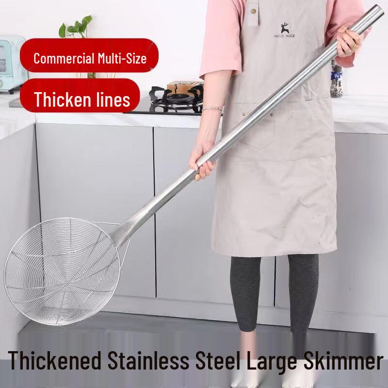 HUIWEN Edelstahl Schöpfkelle mit langem Griff