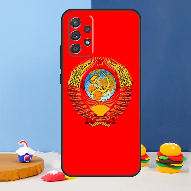 Soviet Union USSR Flag Case For Samsung Galaxy A53 A33 A13 A34 A54 A14 A35 A55 A15 A56 A36 A26 A16 A06 A22 A32 A52