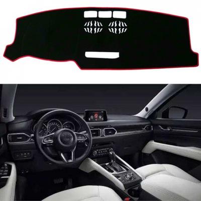 Dashmat Car Dash Mat Cover Pad For MAZDA CX-5 2017 2018 Black With Red Rim
