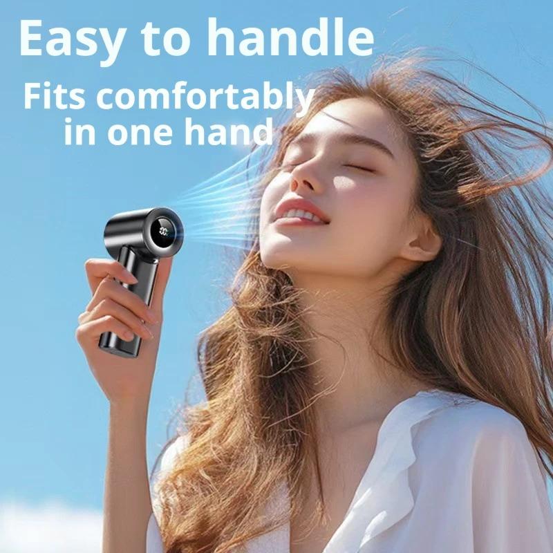 Xiaomi Mini Portable Handheld Fan High-Speed USB Charging Silent Air Calculator Fan for Travel Outdoor Activities Personal Use