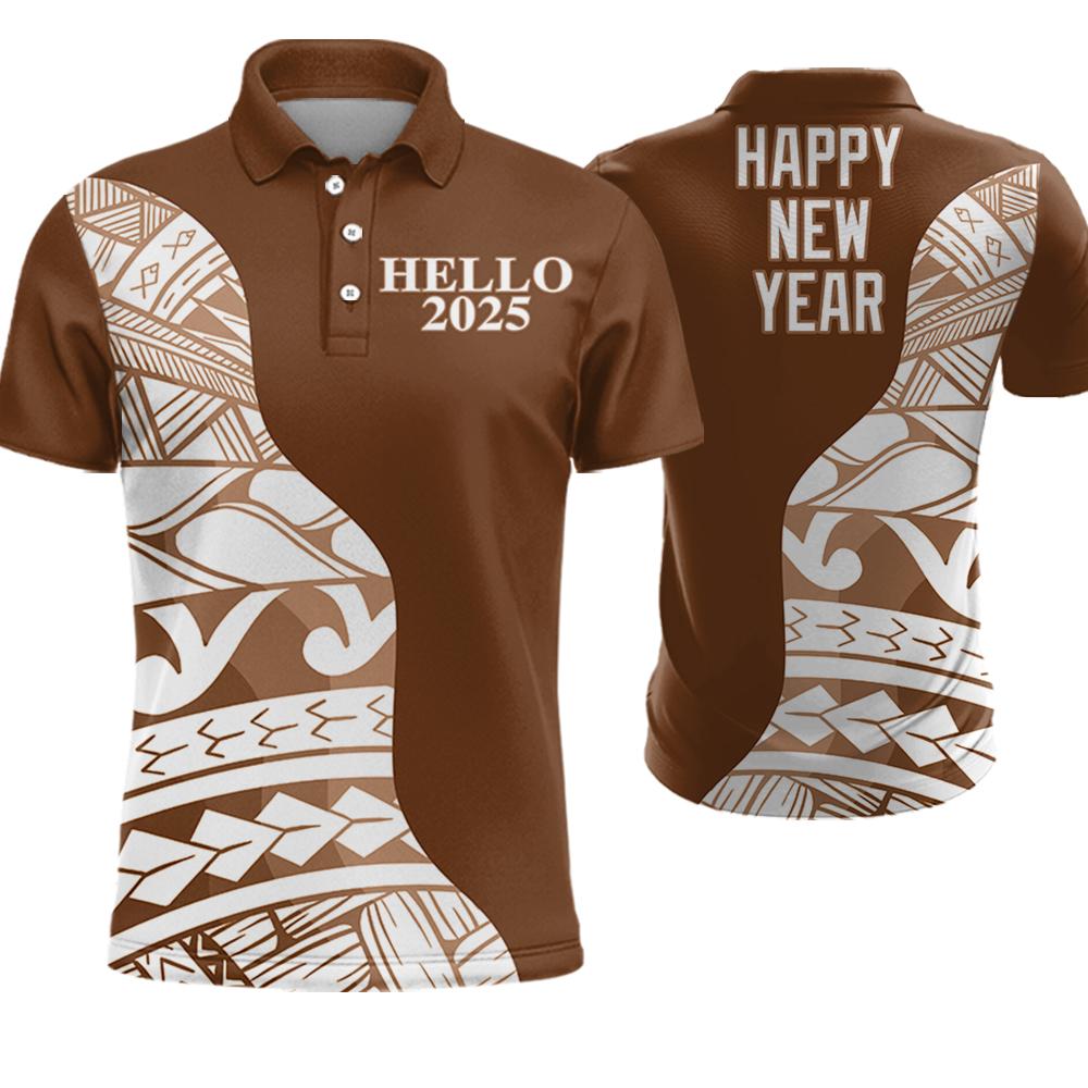 New Year's Shirt For Men Sports Jersey Dry Fitted Polo Shirt Business Casual Short Sleeved Men's Clothing Chinese New Year Shirt