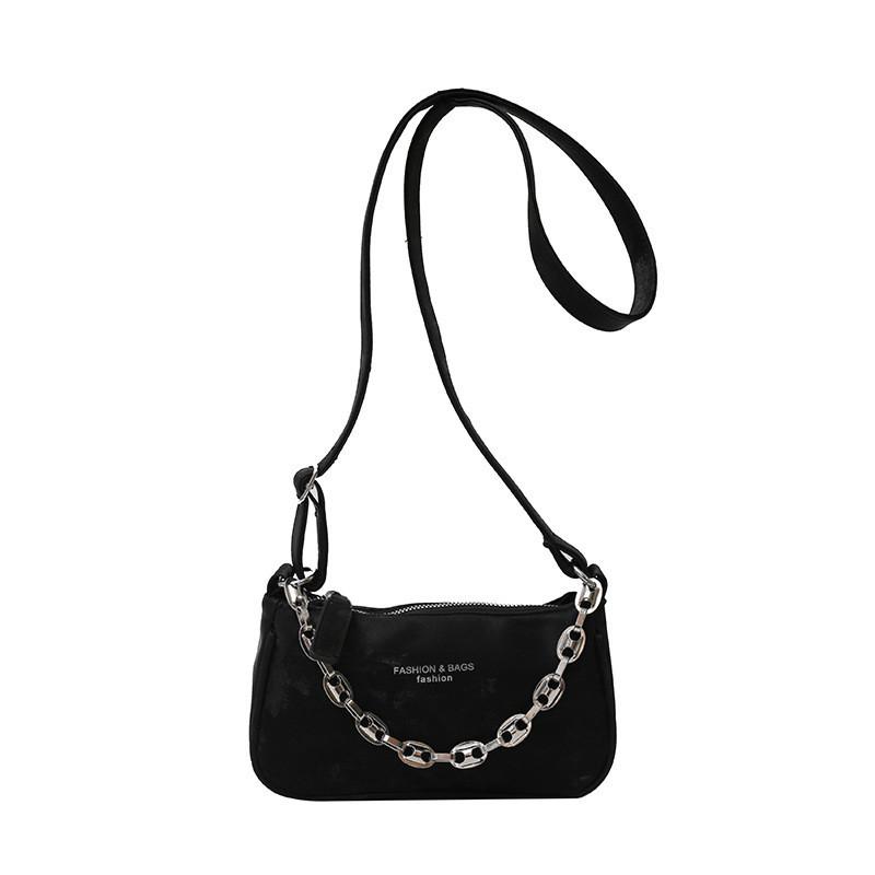 Trendy Spring 2024 Minimalist Pu Leather Shoulder Bag Fashionable Chain Crossbody Bag For Women