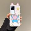 KEYSION Cute Ear Cartoon Case for VIVO V30 Pro 5G V30 with Lanyard Soft Silicone+PC Shockproof Phone Back Cover for VIVO V30 Pro