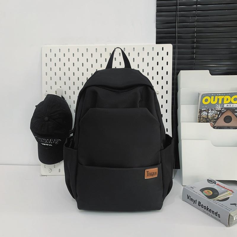 

Large capacity casual backpack, new junior high school and high school student schoolbag, versatile outdoor travel backpack чёрный