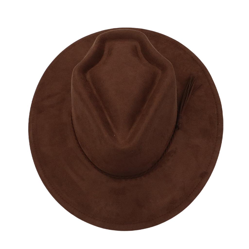 New arrow crown Suede hat men Felt Hats for Woman Mexican wide brim solid arrow hat church hat wedding Felt Hat Top Hat can burn