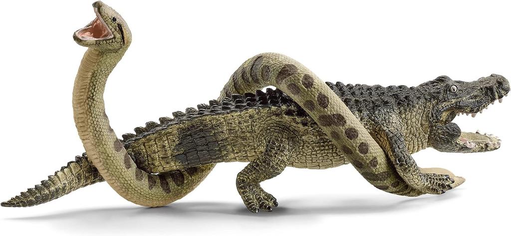 Schleich Wildlife Anaconda and Crocodile 42559
