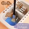 Multi-Use Paint Brush Basin with Brushes Holder, Washer, Trays, Palette Box-Artist Cleaner Cup for Watercolor Oil Painting with Lid