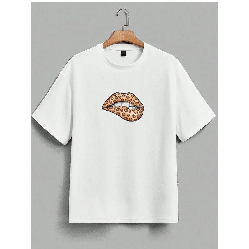 Western Style New Fashion Casual Loose Print Short Sleeve T-shirt Top Printed Loose T-shirt