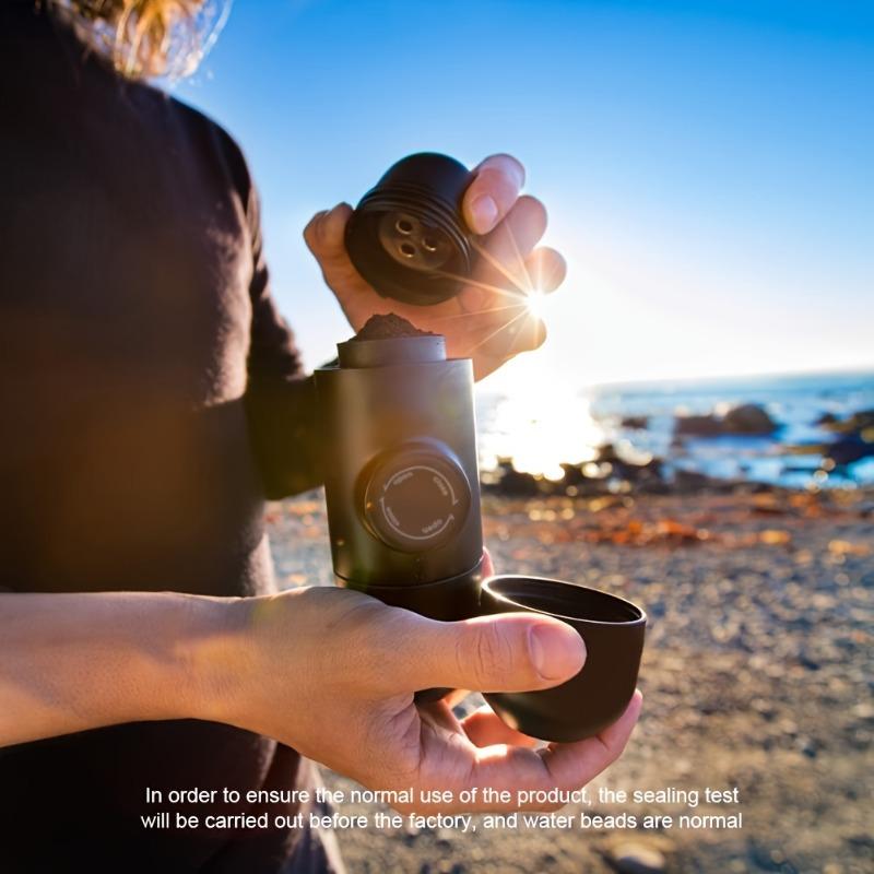 140ml Reise Outdoor Espresso Kaffeemaschine Mini Handpresse Manuelle Kaffeemaschine Tragbare Kapsel Kaffeemaschine Ideal als Geschenk