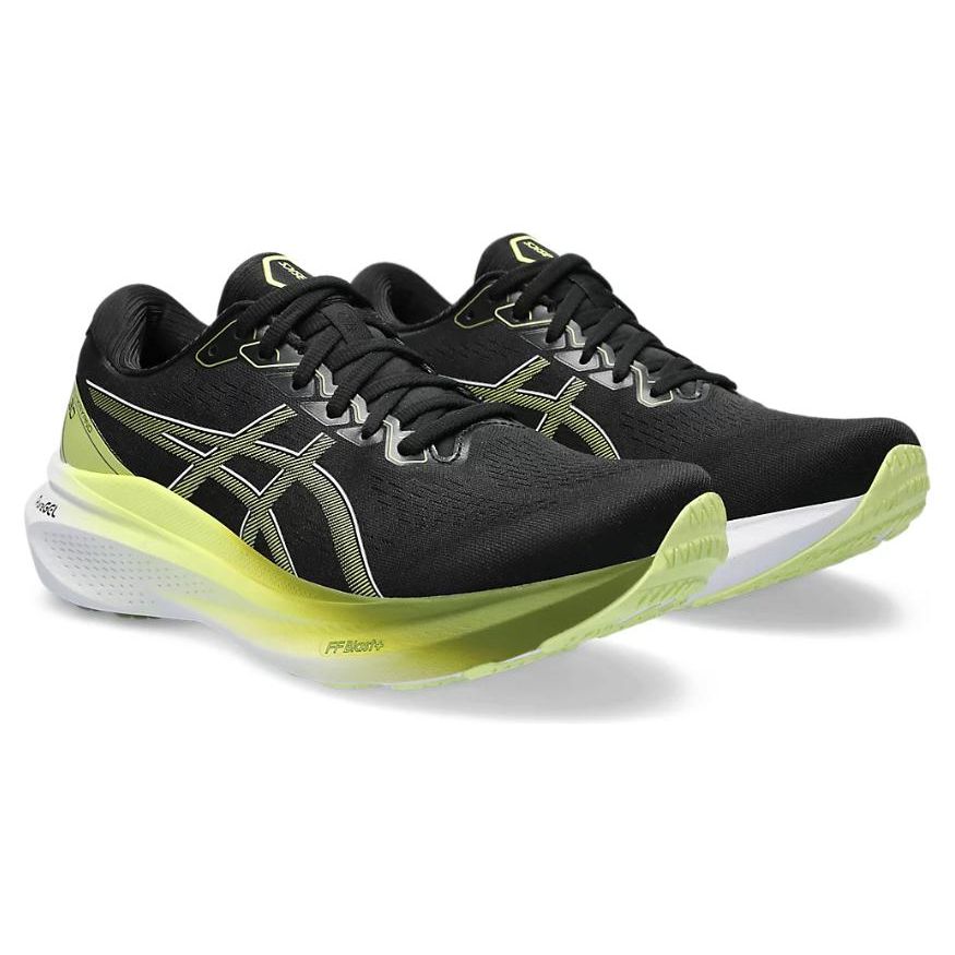 Asics Gel Kayano 30 Ekstra Bred Svart Glødende Gul Herre Sneakers 1011B690-003