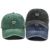 Little Heart Print Snapback Sun Hat Washed Retro Man Cap Adjustable Baseball Cap Perfect For Daily Wear One Size Fits All