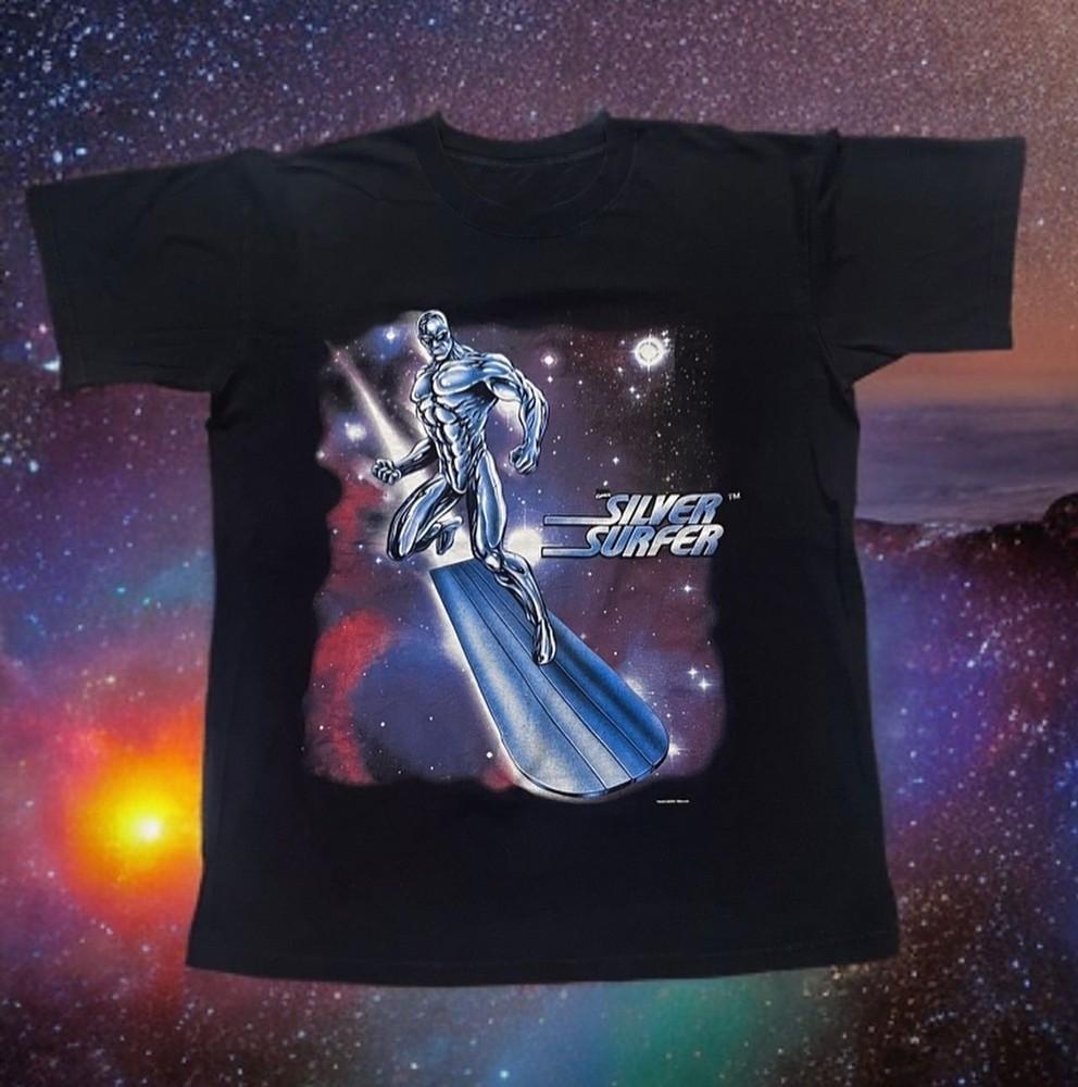 NEW 2001 2000s Marvel Silver Surfer Shirt Unisex Size S-5XL Reprint Unisex T-Shirt S