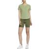 Nike T Shirts Women's Oil Green Crew Neck Moderate Straight Fit DD0619-386