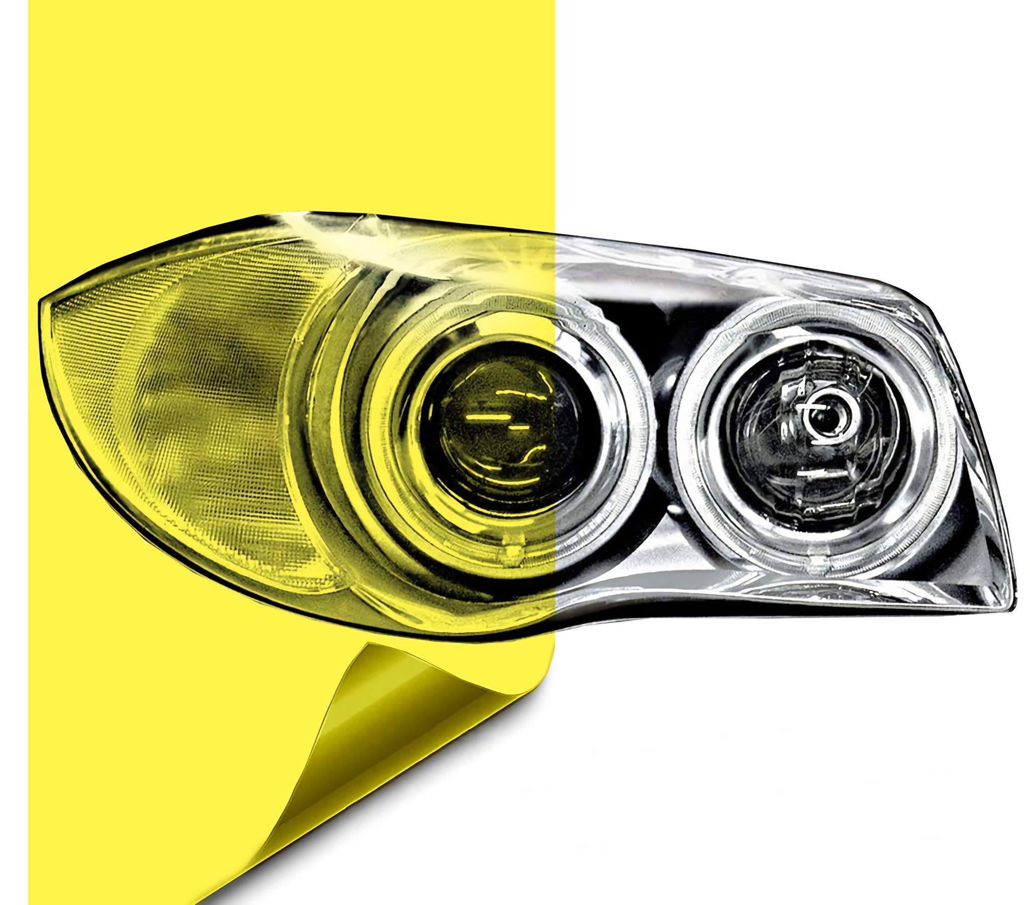 

Ilmondomall Headlight Taillight and Fog Light Yellow x Film, Film, Film, (040 200cm, Yellow)