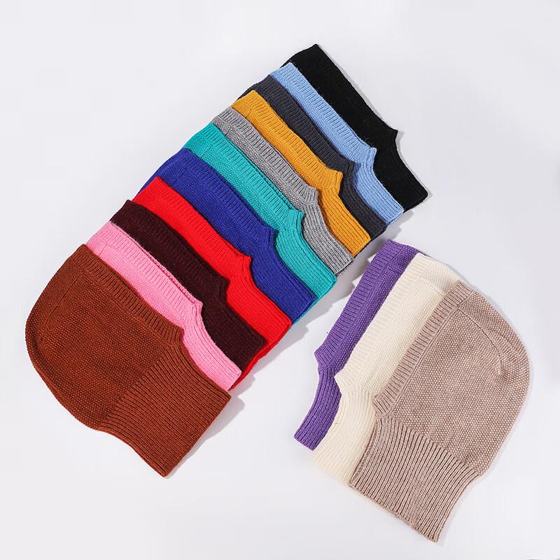 Unisex Winter Knitted Balaclava with Integrated Scarf