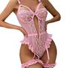 American New Sex Underwear Sexy Female Lace Mesh Sex Suspender Onesie Source Factory