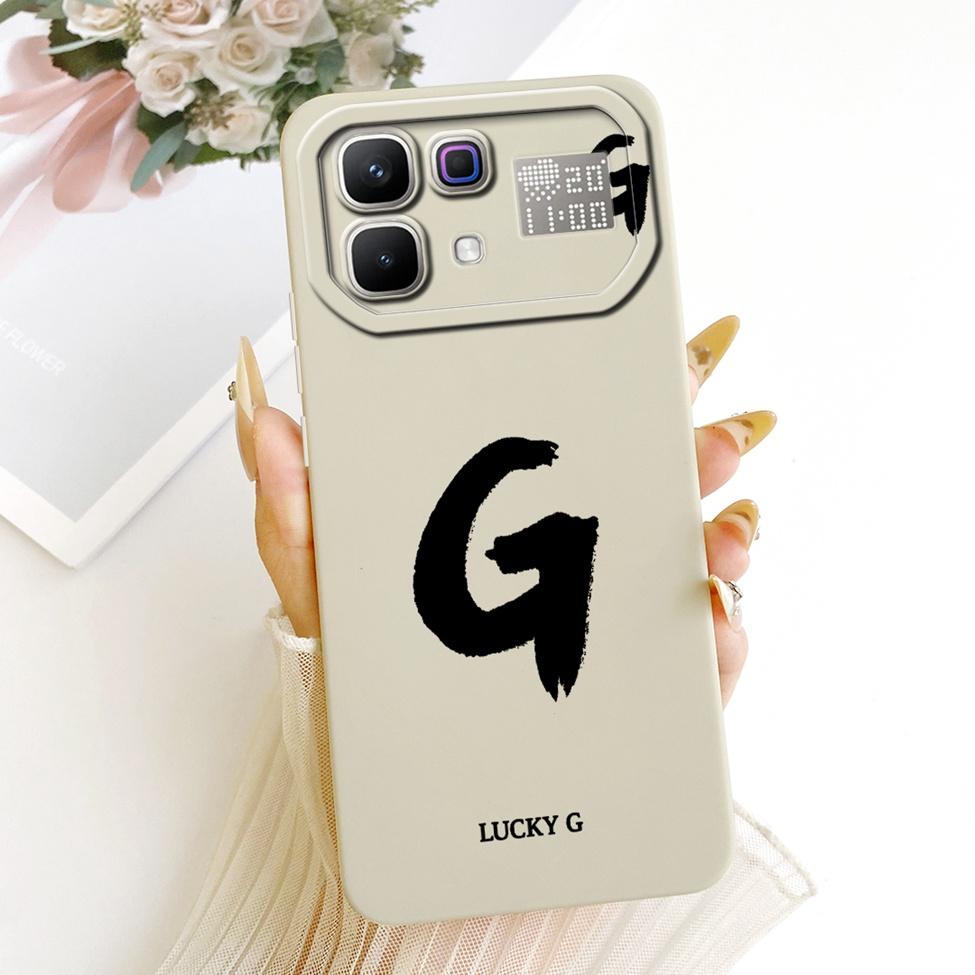 Etui Do Infinix Note 60 Pro X6878 Luksusowe Litery A-Z Modne Fajne Korona Silikonowe Funda Do Obudowy Telefonu Infinix Note60 Pro