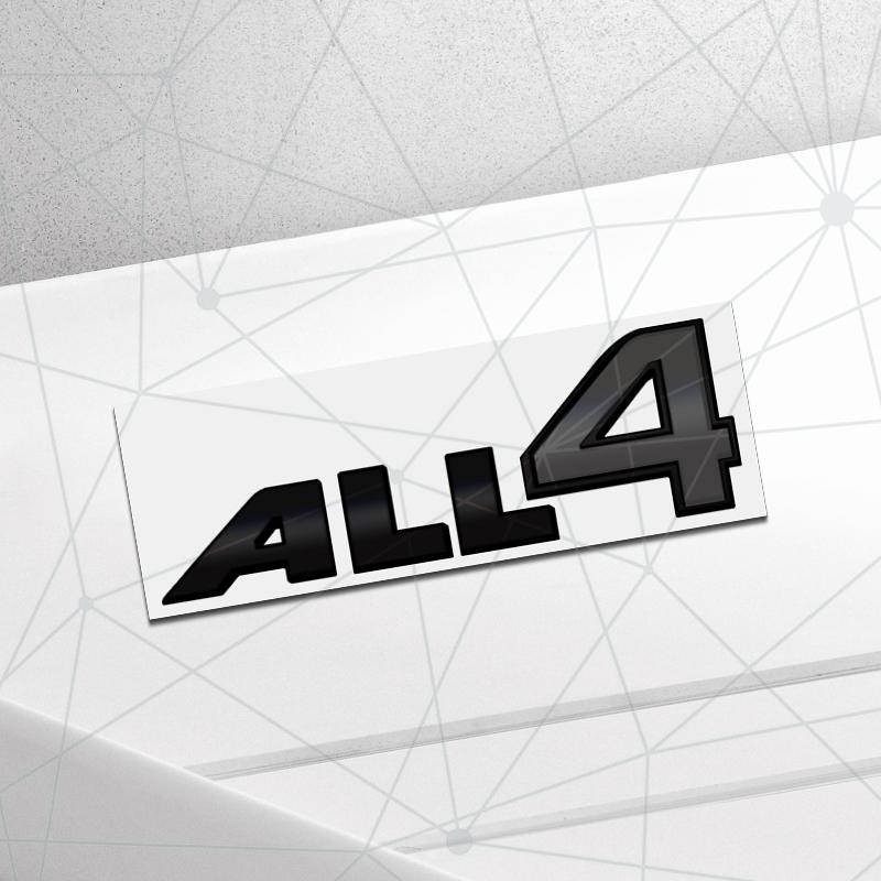 3D Auto Metal ALL4 Badge Car Rear Trunk Emblem Sticker LOGO Decor For R58 R55 R56 R59 F60 F56 R57 F57 F54 F55 PACEMAN Clubman