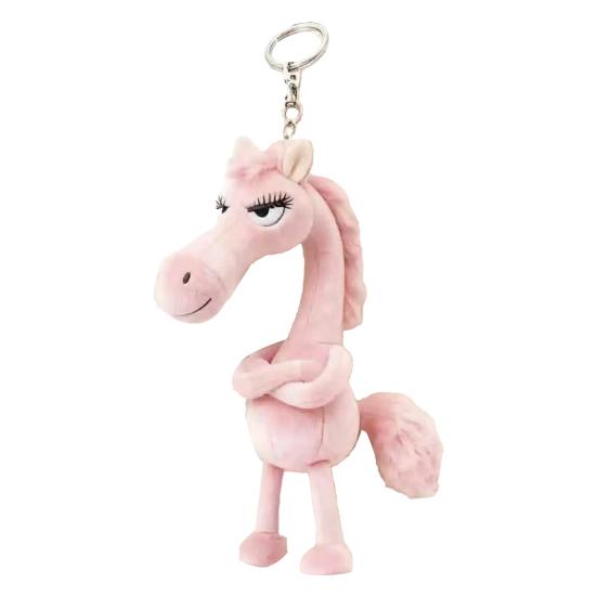 Horse Pendant Plush Material Bag Keychain 2026 Year of Horse Pendant Soft Texture Horse Charm Handbag Decoration