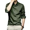 Indoprimo Men' Stylish Solid Satin Casual Shirt For Men Full Sleeve (In, Alpha,, )