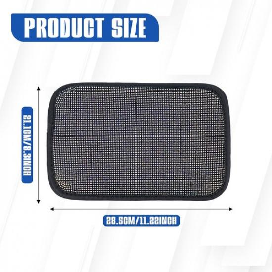 Car Center Console Cover, 12" × 8.66" Diamond Auto Center Console Colorful