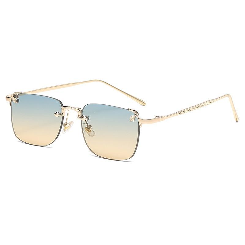 Frameless Design Cut Edge Sunglasses Latest Summer Traveling Sun Visors for Women's Transparent Multi-color Lenses UV400 for Women Sunglasses