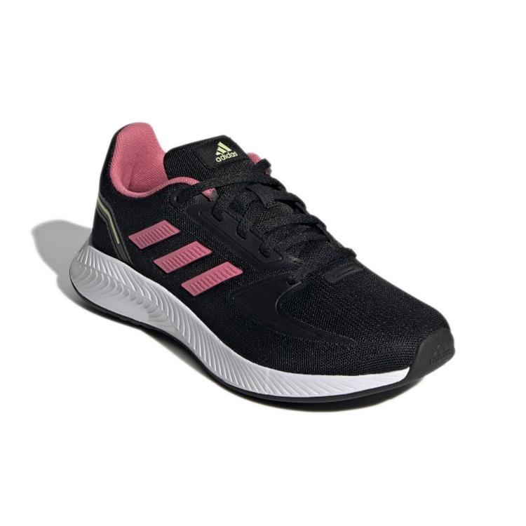 Adidas Runfalcon 2.0 Comfortable Abrasion Resistant Breathable Low top Kids' Running Shoes Black Pink Kids' GZ7420